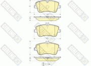 6115141 Sada brzdových destiček, kotoučová brzda GIRLING