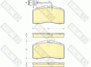 6115239 GIRLING sada brzdových platničiek kotúčovej brzdy 6115239 GIRLING