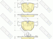 6115262 Sada brzdových destiček, kotoučová brzda GIRLING
