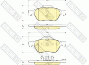 6115402 Sada brzdových destiček, kotoučová brzda GIRLING