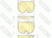6115419 Sada brzdových destiček, kotoučová brzda GIRLING