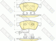 6115532 Sada brzdových destiček, kotoučová brzda GIRLING