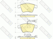 6115562 Sada brzdových destiček, kotoučová brzda GIRLING