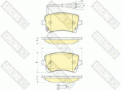 6115571 Sada brzdových destiček, kotoučová brzda GIRLING