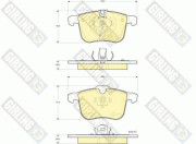 6115672 Sada brzdových destiček, kotoučová brzda GIRLING