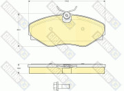 6115741 Sada brzdových destiček, kotoučová brzda GIRLING