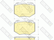 6115759 Sada brzdových destiček, kotoučová brzda GIRLING