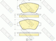 6115794 Sada brzdových destiček, kotoučová brzda GIRLING