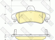6115803 Sada brzdových destiček, kotoučová brzda GIRLING