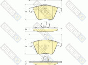 6116072 Sada brzdových destiček, kotoučová brzda GIRLING