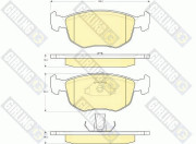 6116182 Sada brzdových destiček, kotoučová brzda GIRLING