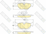 6116262 Sada brzdových destiček, kotoučová brzda GIRLING