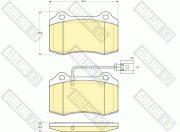 6116449 GIRLING sada brzdových platničiek kotúčovej brzdy 6116449 GIRLING