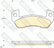 6116809 GIRLING sada brzdových platničiek kotúčovej brzdy 6116809 GIRLING