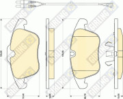 6118182 Sada brzdových destiček, kotoučová brzda GIRLING