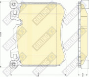 6118269 Sada brzdových destiček, kotoučová brzda GIRLING