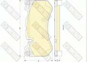6118379 Sada brzdových destiček, kotoučová brzda GIRLING