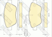 6118424 Sada brzdových destiček, kotoučová brzda GIRLING