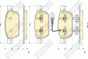 6118872 GIRLING sada brzdových platničiek kotúčovej brzdy 6118872 GIRLING