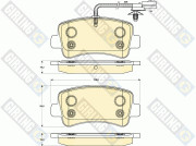6119031 Sada brzdových destiček, kotoučová brzda GIRLING