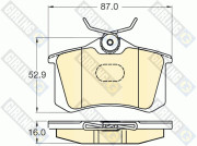 6120401 Sada brzdových destiček, kotoučová brzda GIRLING