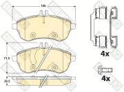 6120561 Sada brzdových destiček, kotoučová brzda GIRLING