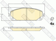 6120946 GIRLING sada brzdových platničiek kotúčovej brzdy 6120946 GIRLING