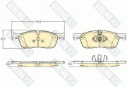 6121192 Sada brzdových destiček, kotoučová brzda GIRLING