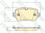 6121311 Sada brzdových destiček, kotoučová brzda GIRLING