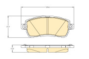 6121761 Sada brzdových destiček, kotoučová brzda GIRLING