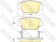 6130399 GIRLING sada brzdových platničiek kotúčovej brzdy 6130399 GIRLING