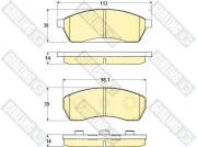 6130689 GIRLING sada brzdových platničiek kotúčovej brzdy 6130689 GIRLING