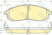 6131249 GIRLING sada brzdových platničiek kotúčovej brzdy 6131249 GIRLING