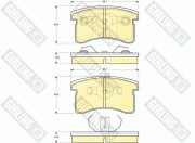6131269 Sada brzdových destiček, kotoučová brzda GIRLING