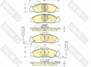 6131341 Sada brzdových destiček, kotoučová brzda GIRLING