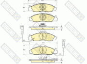 6131341 GIRLING sada brzdových platničiek kotúčovej brzdy 6131341 GIRLING