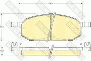 6131539 GIRLING sada brzdových platničiek kotúčovej brzdy 6131539 GIRLING