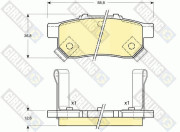 6131609 Sada brzdových destiček, kotoučová brzda GIRLING