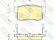 6131759 Sada brzdových destiček, kotoučová brzda GIRLING