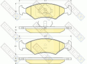6131782 Sada brzdových destiček, kotoučová brzda GIRLING