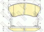 6131809 Sada brzdových destiček, kotoučová brzda GIRLING