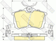 6131901 Sada brzdových destiček, kotoučová brzda GIRLING