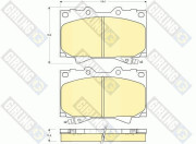 6131979 Sada brzdových destiček, kotoučová brzda GIRLING