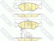 6132242 Sada brzdových destiček, kotoučová brzda GIRLING