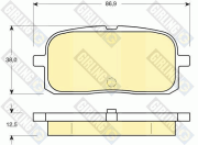 6132259 GIRLING sada brzdových platničiek kotúčovej brzdy 6132259 GIRLING
