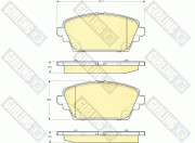 6132271 Sada brzdových destiček, kotoučová brzda GIRLING