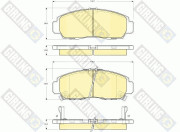 6132409 Sada brzdových destiček, kotoučová brzda GIRLING