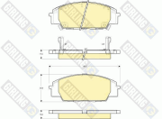 6132509 GIRLING sada brzdových platničiek kotúčovej brzdy 6132509 GIRLING