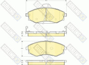 6132599 Sada brzdových destiček, kotoučová brzda GIRLING