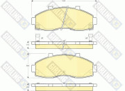 6132639 Sada brzdových destiček, kotoučová brzda GIRLING